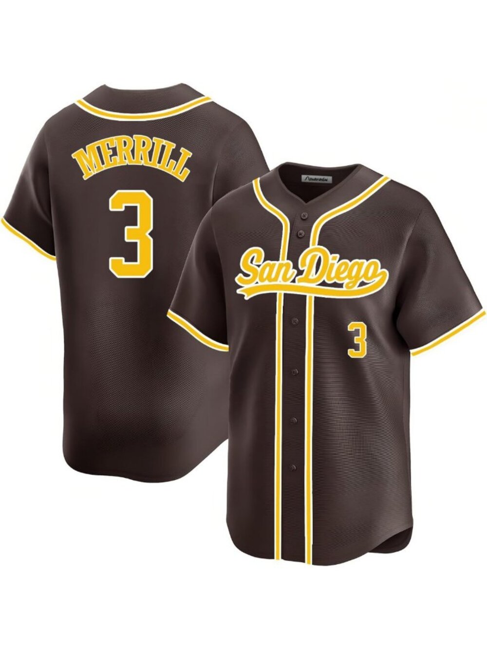 Unisex San Diego Baseball Stitched T-Shirt for Men, Women, Youth & Kids